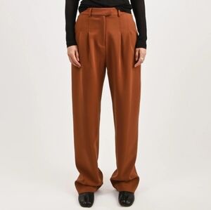 Nomia Pleated Trouser Pant 4 Clay